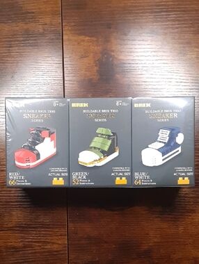 Buildable Brix Trio Sneaker Series